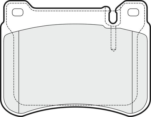 APEC PD3334 - Brake Pad Set, disc brake car-mod.net