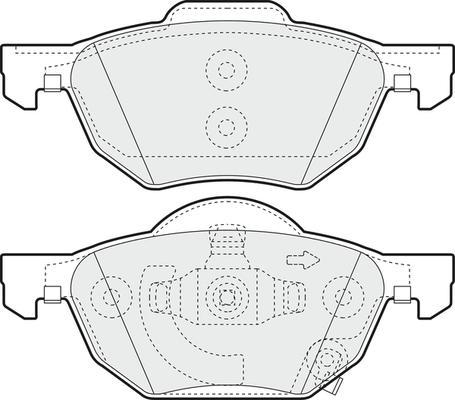 4U Autoparts 37534HN - Brake Pad Set, disc brake car-mod.net