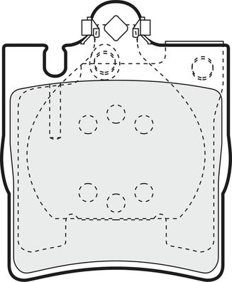 APEC PD3326 - Brake Pad Set, disc brake car-mod.net