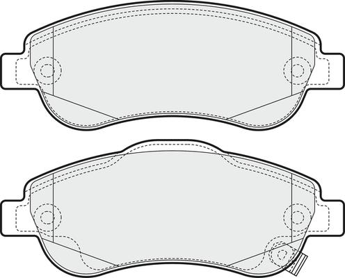 4U Autoparts 37540HN - Brake Pad Set, disc brake car-mod.net