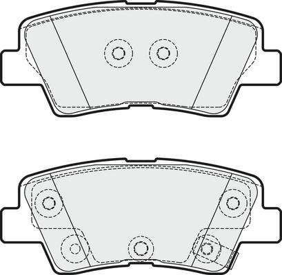 APEC PD3374 - Brake Pad Set, disc brake car-mod.net