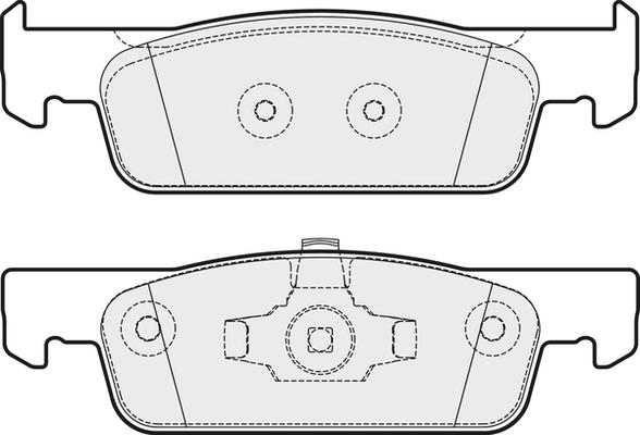 APEC PD3370 - Brake Pad Set, disc brake car-mod.net
