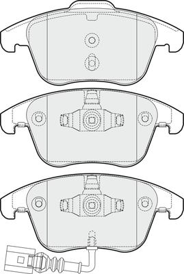 APEC PD3243 - Brake Pad Set, disc brake car-mod.net