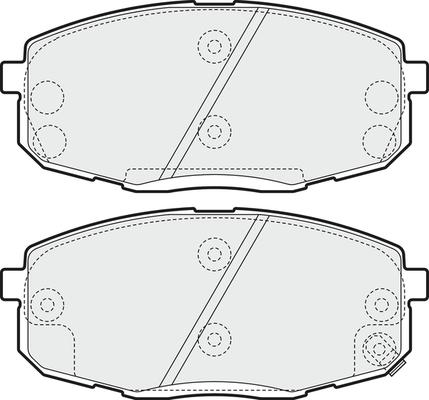 4U Autoparts 37369HY - Brake Pad Set, disc brake car-mod.net