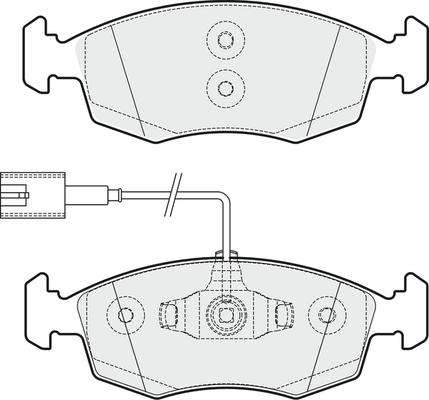 APEC PD3285 - Brake Pad Set, disc brake car-mod.net