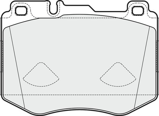 APEC PD3760 - Brake Pad Set, disc brake car-mod.net