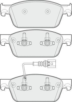 APEC PD3707 - Brake Pad Set, disc brake car-mod.net