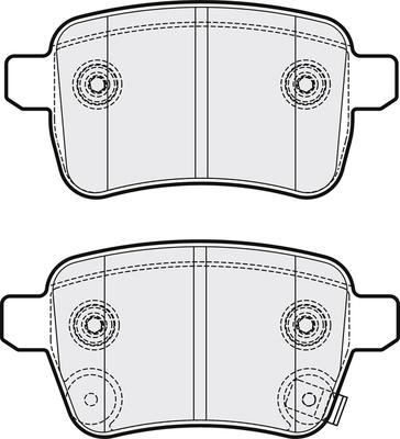 APEC PD3712 - Brake Pad Set, disc brake car-mod.net