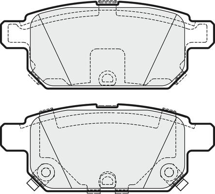 APEC PD3720 - Brake Pad Set, disc brake car-mod.net