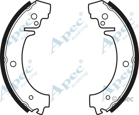 APEC SHU95 - Drum Brake Shoe Set car-mod.net