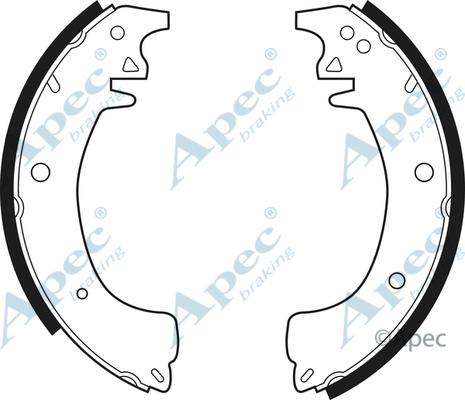 APEC SHU453 - Drum Brake Shoe Set car-mod.net