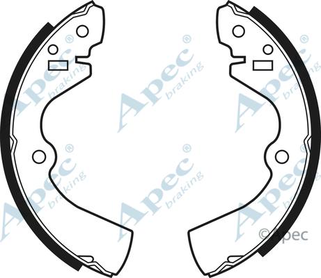 APEC SHU404 - Drum Brake Shoe Set car-mod.net
