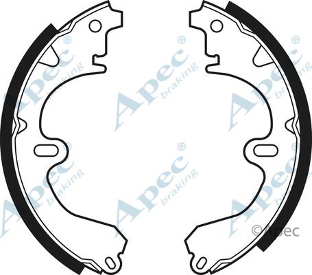 APEC SHU401 - Drum Brake Shoe Set car-mod.net