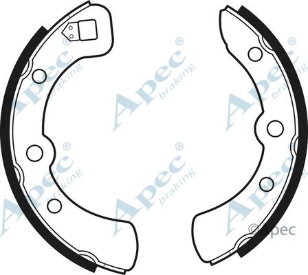 APEC SHU414 - Drum Brake Shoe Set car-mod.net