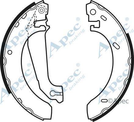 APEC SHU489 - Drum Brake Shoe Set car-mod.net