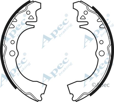 APEC SHU487 - Drum Brake Shoe Set car-mod.net