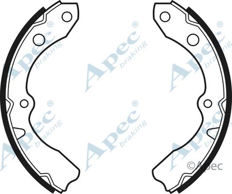 APEC SHU424 - Drum Brake Shoe Set car-mod.net