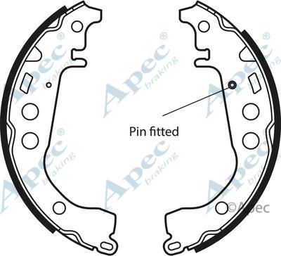 APEC SHU592 - Drum Brake Shoe Set car-mod.net