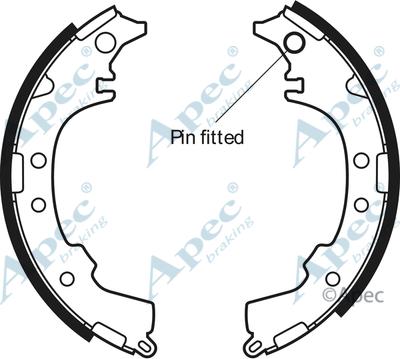 APEC SHU566 - Drum Brake Shoe Set car-mod.net