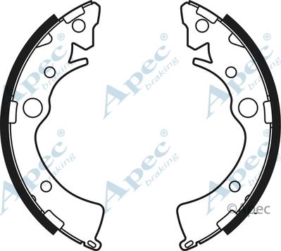 APEC SHU561 - Drum Brake Shoe Set car-mod.net