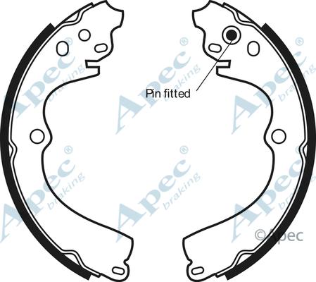 APEC SHU509 - Drum Brake Shoe Set car-mod.net