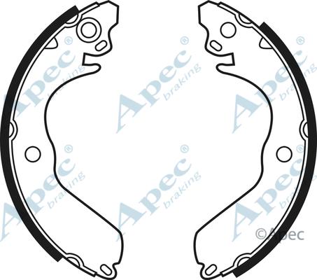 APEC SHU501 - Drum Brake Shoe Set car-mod.net