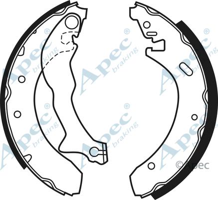 APEC SHU510 - Drum Brake Shoe Set car-mod.net