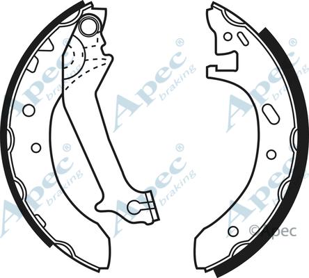 APEC SHU529 - Drum Brake Shoe Set car-mod.net