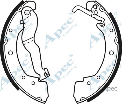APEC SHU526 - Drum Brake Shoe Set car-mod.net