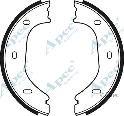 APEC SHU523 - Drum Brake Shoe Set car-mod.net