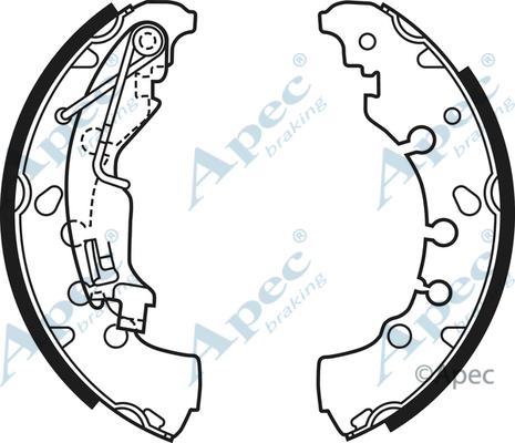 APEC SHU697 - Drum Brake Shoe Set car-mod.net