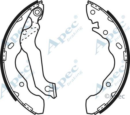 APEC SHU643 - Drum Brake Shoe Set car-mod.net