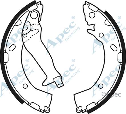 APEC SHU679 - Drum Brake Shoe Set car-mod.net
