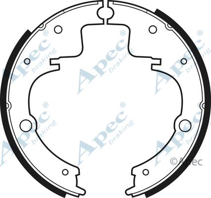 APEC SHU181 - Drum Brake Shoe Set car-mod.net