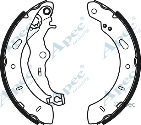 APEC SHU805 - Drum Brake Shoe Set car-mod.net