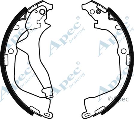APEC SHU806 - Drum Brake Shoe Set car-mod.net