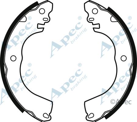 APEC SHU819 - Drum Brake Shoe Set car-mod.net