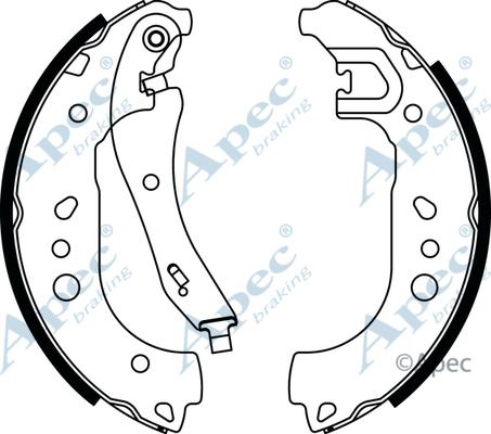 APEC SHU835 - Drum Brake Shoe Set car-mod.net