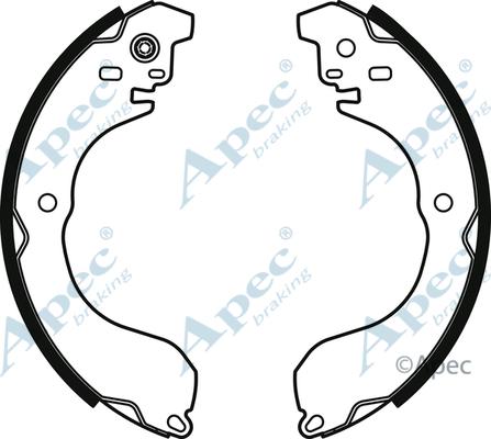 APEC SHU821 - Drum Brake Shoe Set car-mod.net