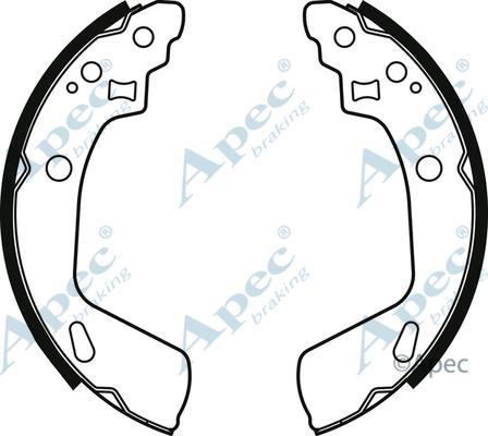 APEC SHU823 - Drum Brake Shoe Set car-mod.net