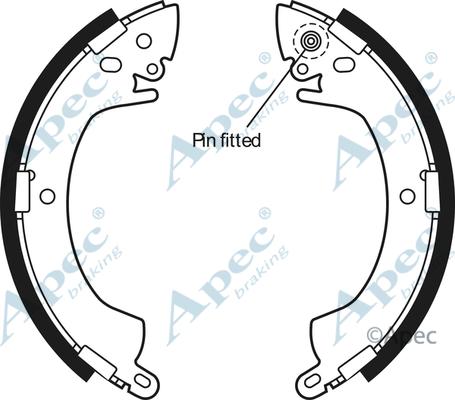 APEC SHU399 - Drum Brake Shoe Set car-mod.net