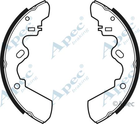 APEC SHU359 - Drum Brake Shoe Set car-mod.net
