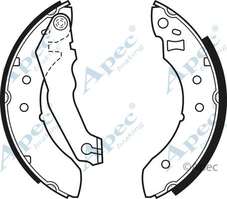 APEC SHU307 - Drum Brake Shoe Set car-mod.net
