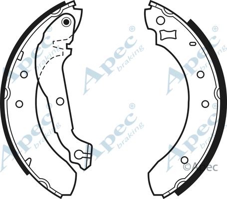 APEC SHU325 - Drum Brake Shoe Set car-mod.net