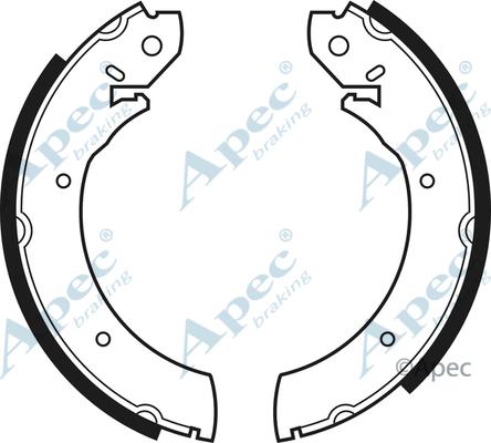 APEC SHU234 - Drum Brake Shoe Set car-mod.net