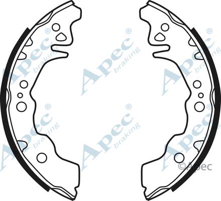 APEC SHU761 - Drum Brake Shoe Set car-mod.net