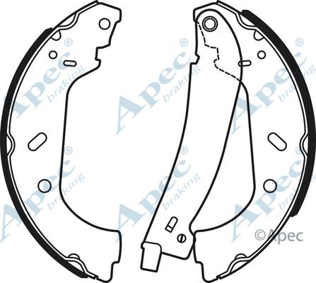 APEC SHU768 - Drum Brake Shoe Set car-mod.net