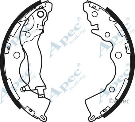 APEC SHU781 - Drum Brake Shoe Set car-mod.net