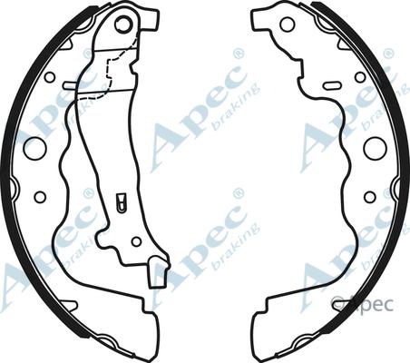 APEC SHU735 - Drum Brake Shoe Set car-mod.net