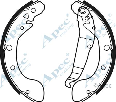 APEC SHU770 - Drum Brake Shoe Set car-mod.net